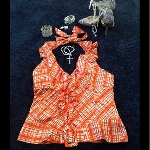 💵★FAST SHIPPING★💵 Corset Style Halter Top 🧡